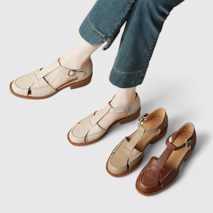Women's Sandals with Mary Jane Strap and Cushioned Insole