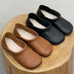 Women's Flats with Vegan Leather Upper and Cushioned Insole