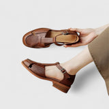 Women's Sandals with Mary Jane Strap and Cushioned Insole