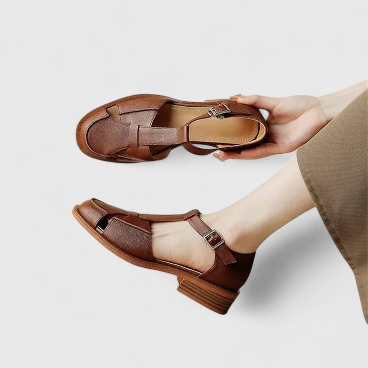 Women's Sandals with Mary Jane Strap and Cushioned Insole