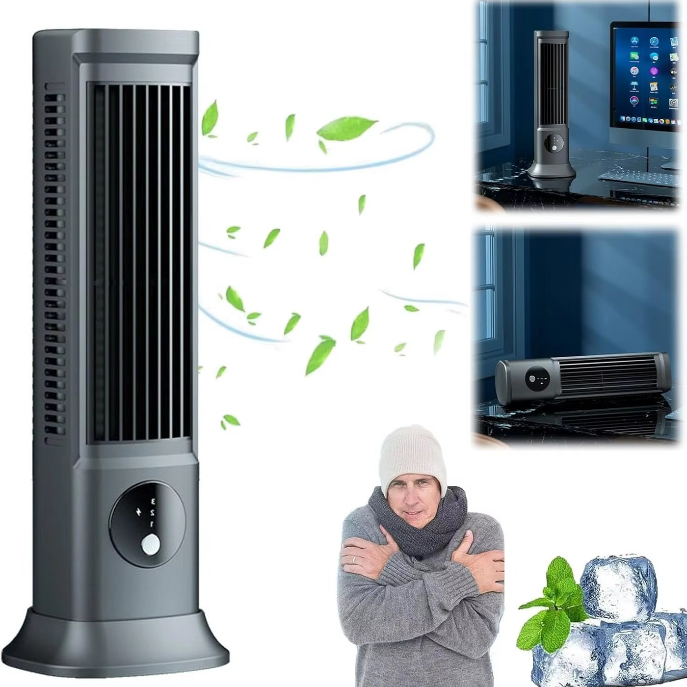 Bavane | 2024 Portable Air Conditioner with 3-Speed Cooling Fan for Bedroom and Office – Quiet & Compact