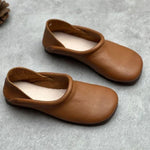 Women's Flats with Vegan Leather Upper and Cushioned Insole