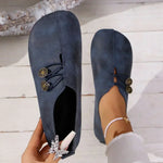 Women's Loafers with Elastic Closure and Suede Upper