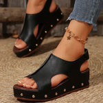 Womens Orthopedic Sandals with Platform Sole and Cushioned Footbed