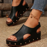 Womens Orthopedic Sandals with Platform Sole and Cushioned Footbed