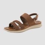 Women's Sandals with Vegan Leather Upper and Cushioned Insole