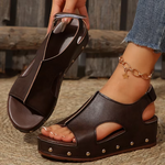 Womens Orthopedic Sandals with Platform Sole and Cushioned Footbed