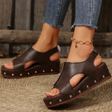 Womens Orthopedic Sandals with Platform Sole and Cushioned Footbed