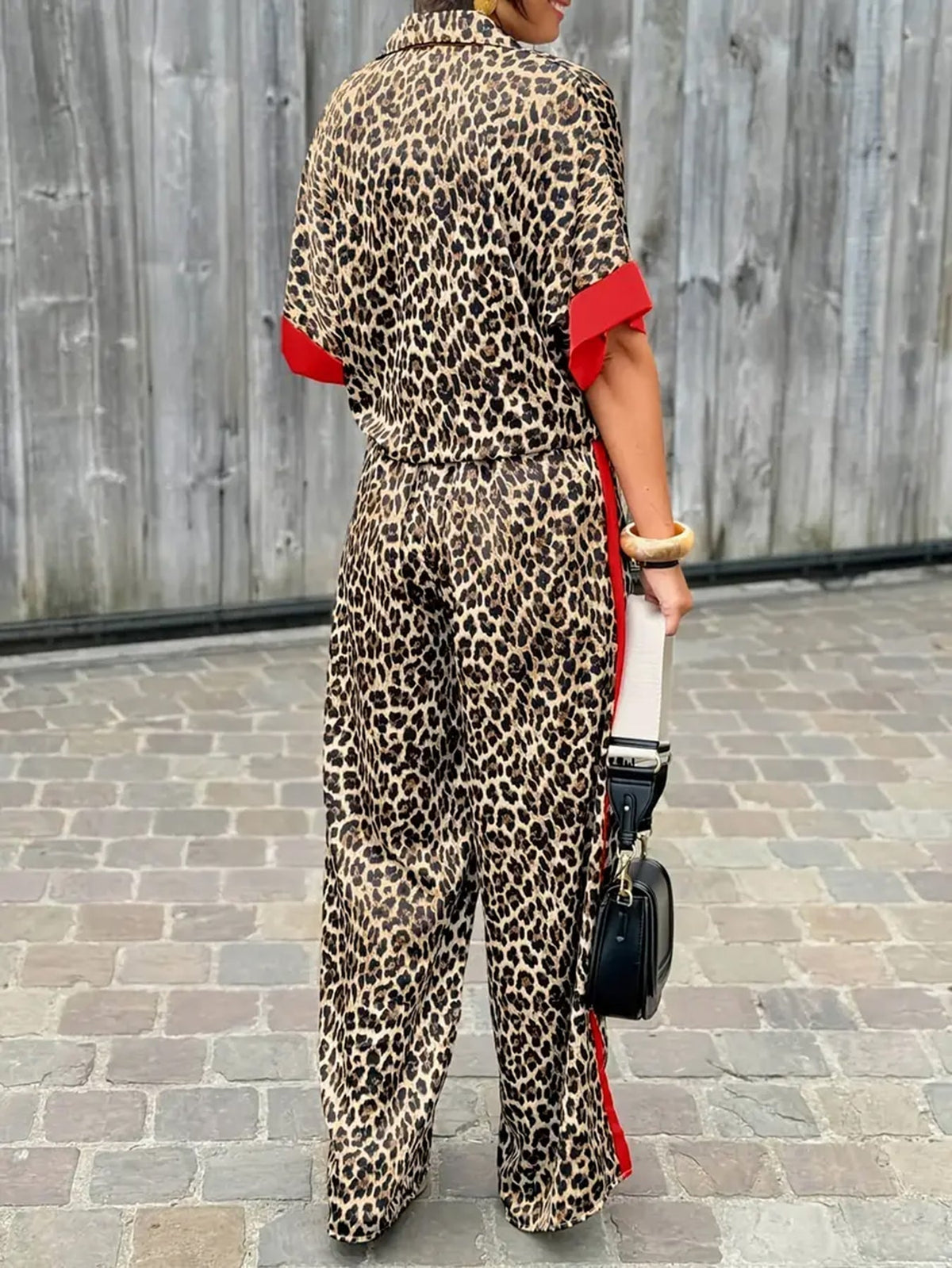 Women's Two-Piece Set | Collared top and Trousers