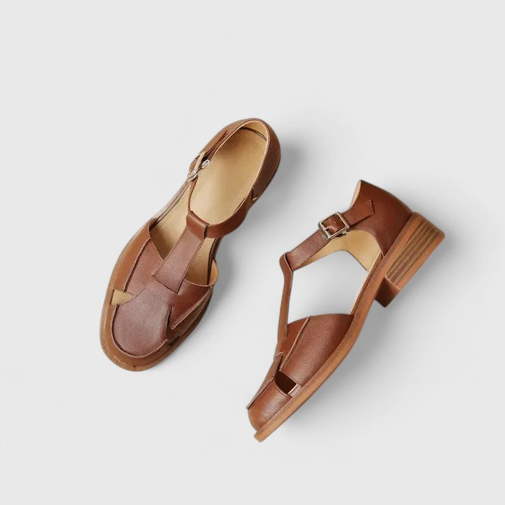 Women's Sandals with Mary Jane Strap and Cushioned Insole