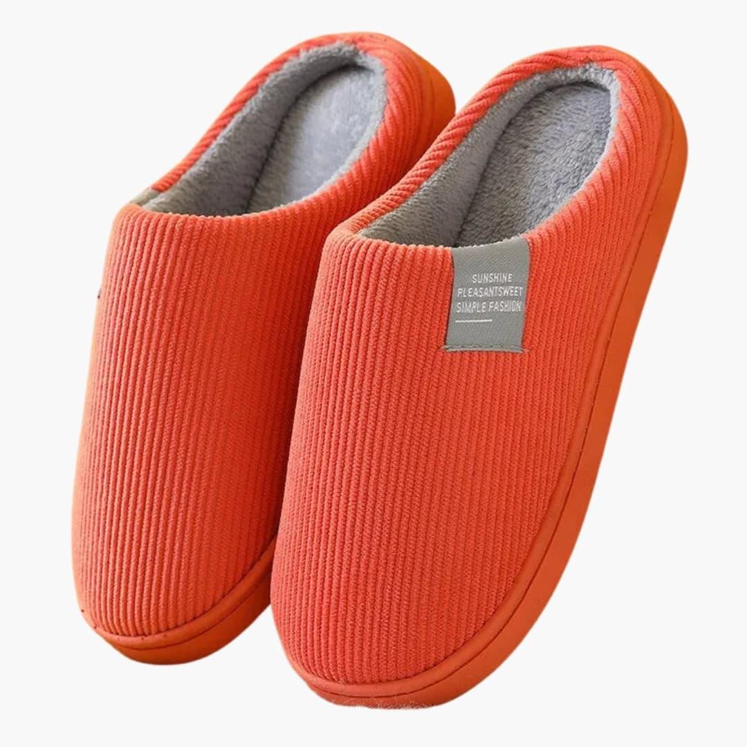 Unisex Slippers with Plush Surface and Thick Sole