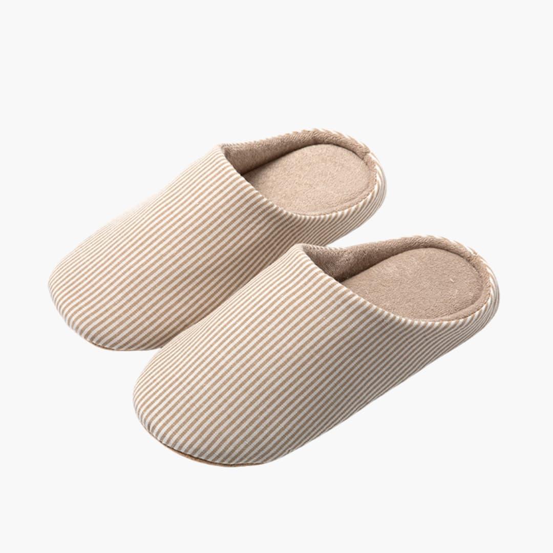 Bavane | Unisex Slippers with Striped Pattern and Slip-On Design