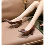 Women's Flats with Pointed Toe and Slip On Design
