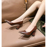 Women's Flats with Pointed Toe and Slip On Design
