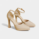 Women's Heels with Ankle Strap and Block Heel