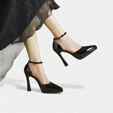 Nola | Women's Heels with Ankle Strap and Block Heel