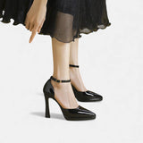 Nola | Women's Heels with Ankle Strap and Block Heel
