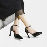 Nola | Women's Heels with Ankle Strap and Block Heel