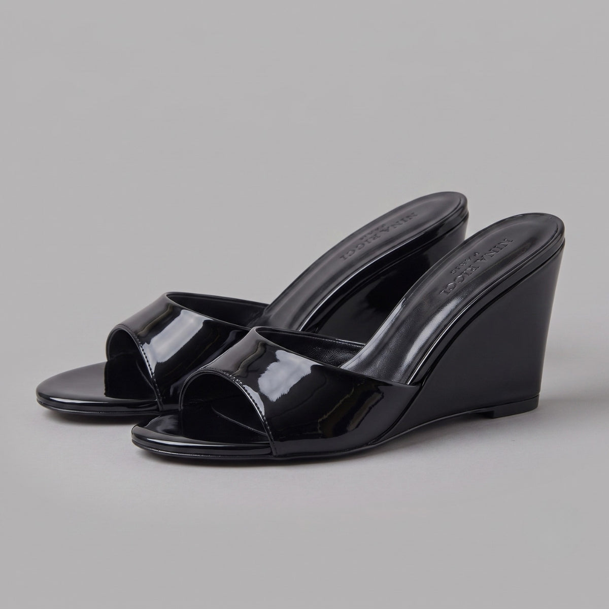 Bavane | Women's Block Heel Shoes with Open Toe and Slip-On Design