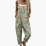 Women's Jumpsuits with Printed Surface and Wide Legs