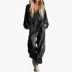 Women's Jumpsuit with Hood and Long Sleeves