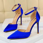 Women's Mules with Crystal Detail and Slim Heel