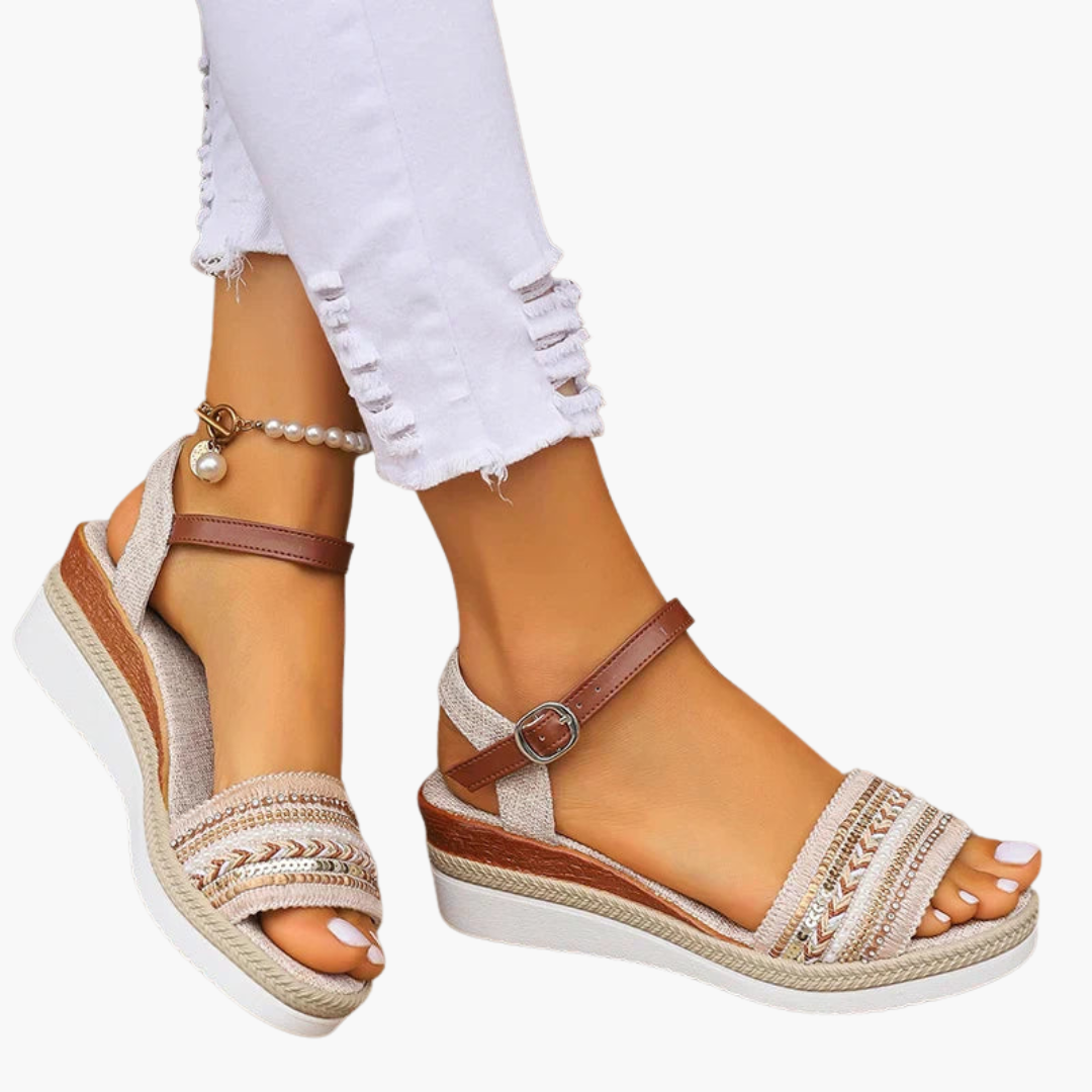 Bavane | Womens Orthopedic Sandals with Adjustable Straps and Cushioned Sole