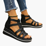 Women's Orthopedic Sandals with Adjustable Straps and Rhinestone Detail