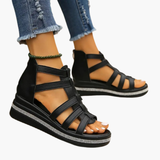 Women's Orthopedic Sandals with Adjustable Straps and Rhinestone Detail