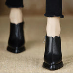 Women's Pumps with Platform Sole and Side Zipper