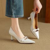 Marisol | Women's Pumps with Pointed Toe and Flared Heel