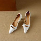 Marisol | Women's Pumps with Pointed Toe and Flared Heel