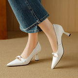 Marisol | Women's Pumps with Pointed Toe and Flared Heel