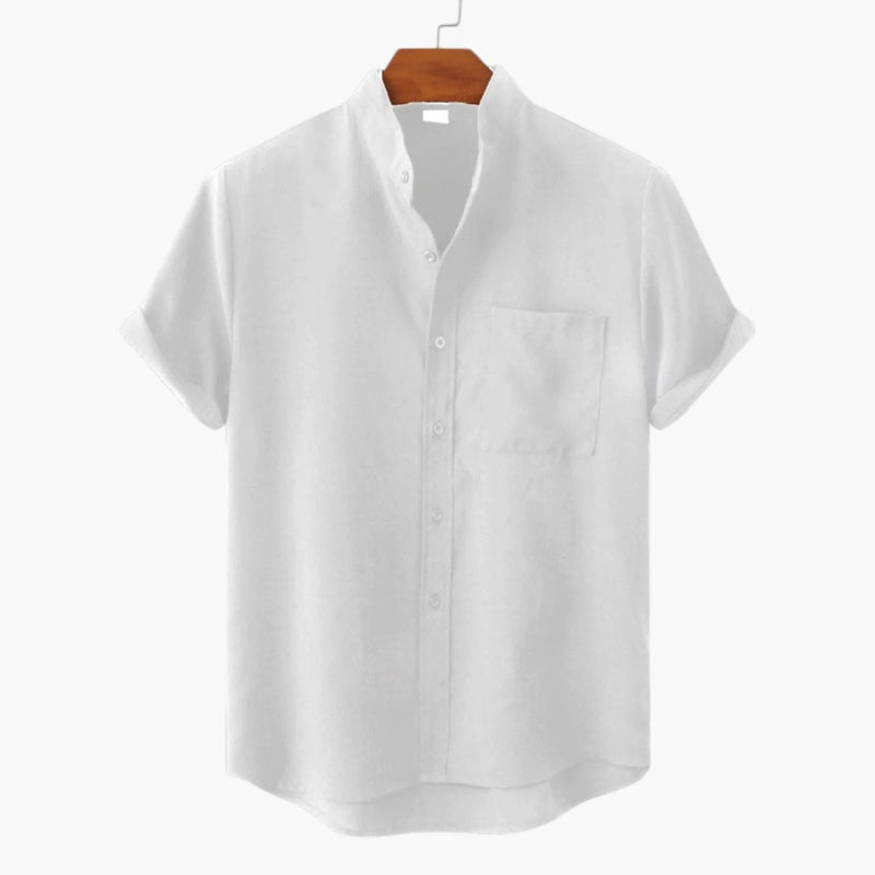 Women's Sleeveless Top with Button Closure and Chest Pocket