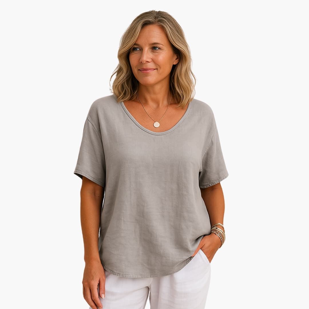 Women's T-Shirt with Loose Fit and Breathable Fabric