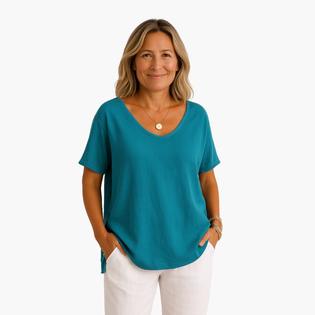 Women's T-Shirt with Loose Fit and Breathable Fabric