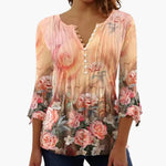 Women's Top with Cotton Blend and Tailored Fit