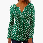 Women's Top with Cotton Blend and Tailored Fit