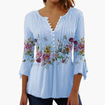 Women's Top with Cotton Blend and Tailored Fit