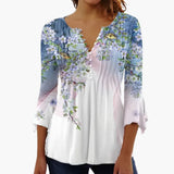 Women's Top with Cotton Blend and Tailored Fit