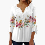 Women's Top with Cotton Blend and Tailored Fit