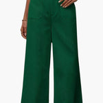 Women's Trousers with High Waist and Side Pockets