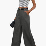 Aurora | Women's Trousers with High Waist and Side Pockets