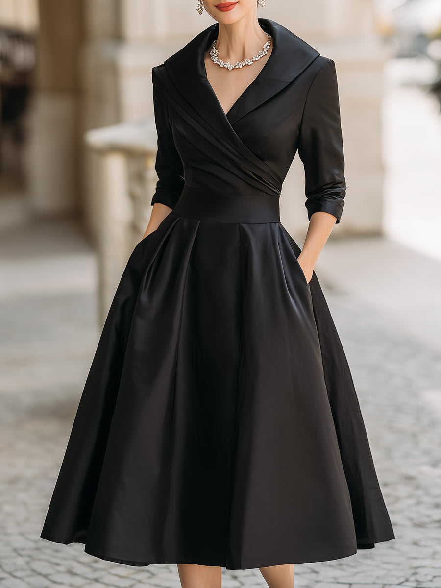 Women's Cocktail Midi Dress | A-Line