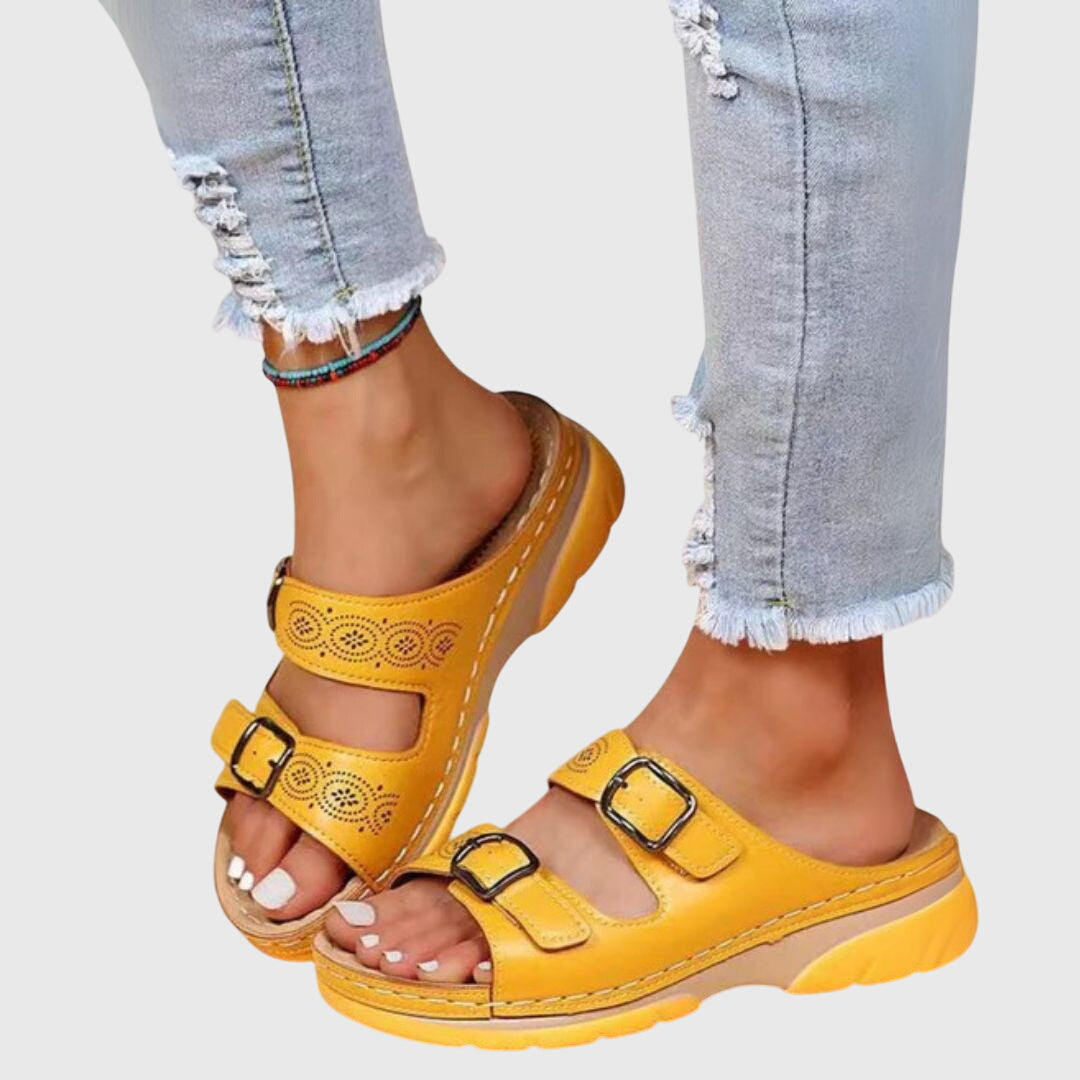 Women's Orthopedic Sandals with Arch Support and Adjustable Strap