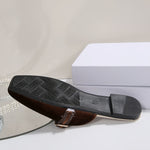 Women's Slippers with Square Toe and Slip-On Design