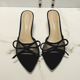 Women's Heeled Shoes with Peep Toe and Stiletto Heel