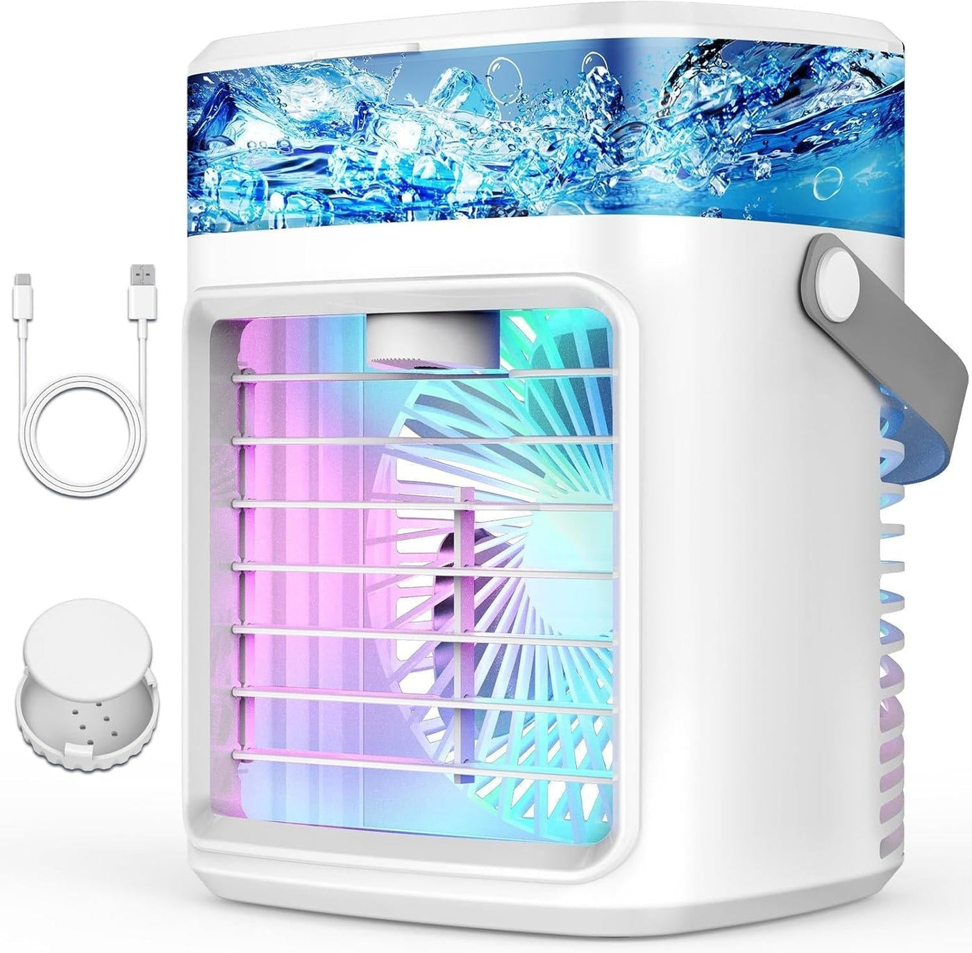 Bavane | Portable Evaporative Air Cooler Fan with Mist, Rechargeable, 3 Speeds
