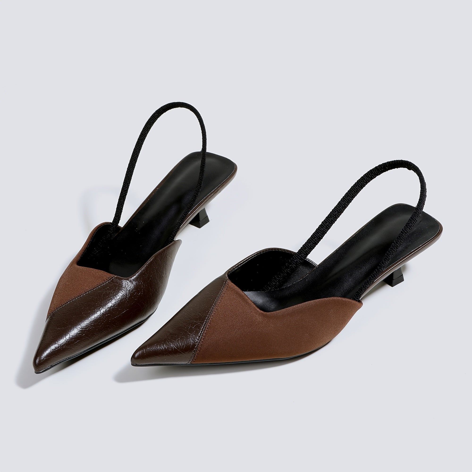 Women's Heels with Ankle Strap and Kitten Heel