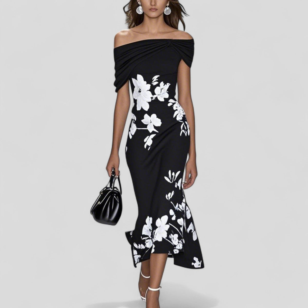 Women's Wedding Guest Midi Dress | Bodycon Floral